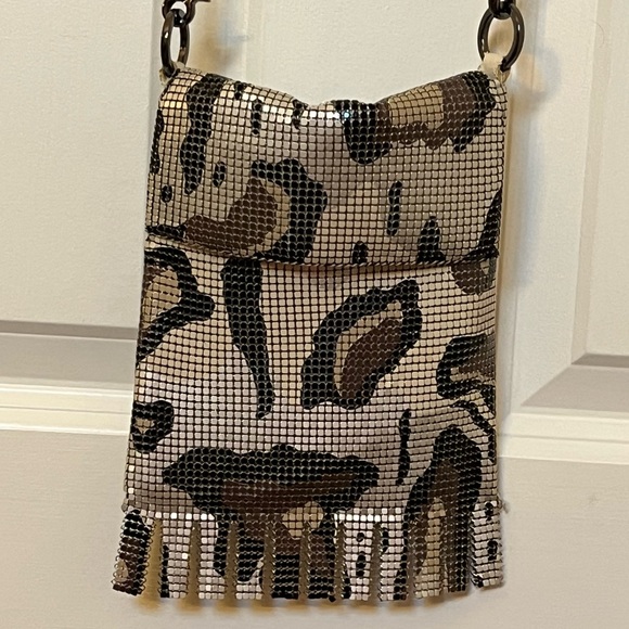 Whiting & Davis Handbags - Vintage Whiting & Davis Metallic Mesh and Fringe Evening Bag